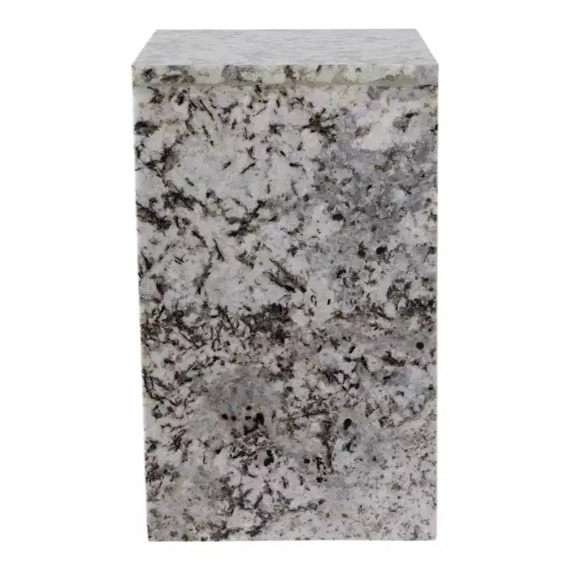 Marble Accent Table - Modern Contemporary Pedestal Design with Sleek Geometric Lines and Decorative Minimalist Aesthetic for Trend-Forward Interiors