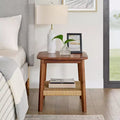Alaterre Calais Acacia Wood Side Table, Chestnut