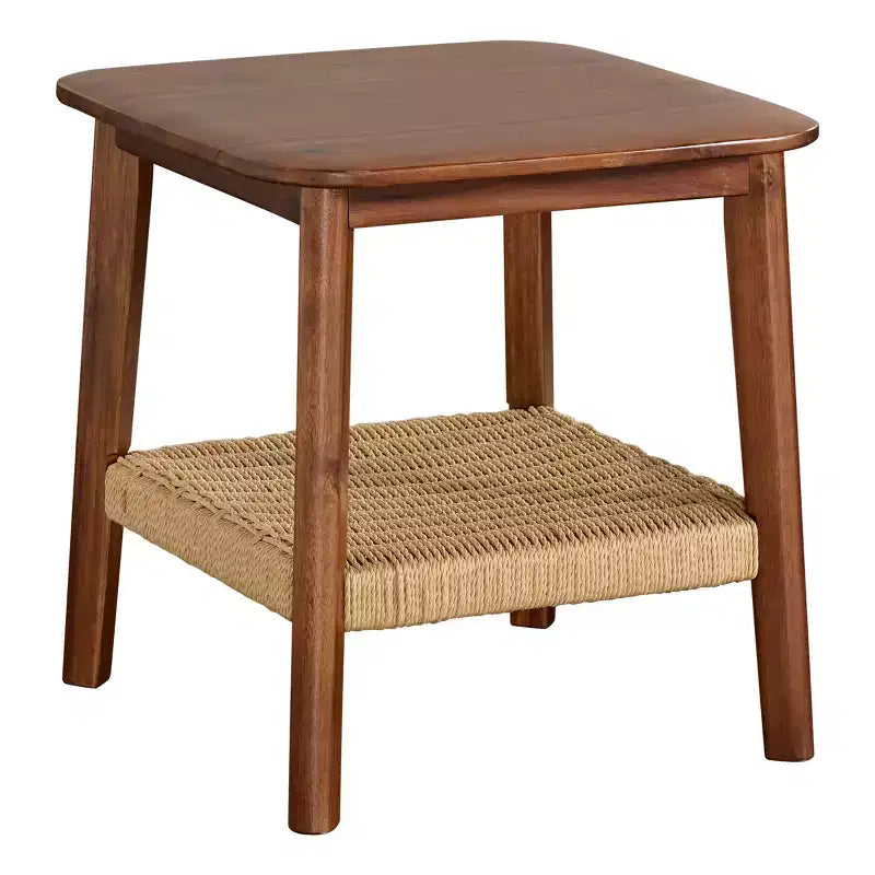 Alaterre Calais Acacia Wood Side Table, Chestnut
