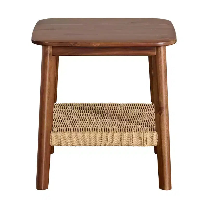 Alaterre Calais Acacia Wood Side Table, Chestnut