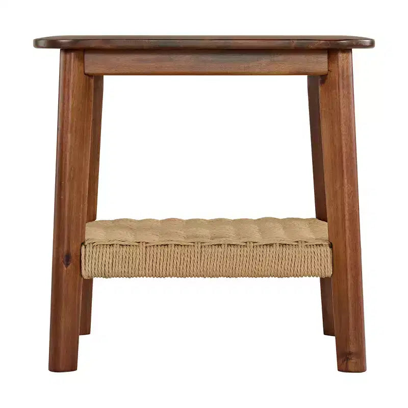 Alaterre Calais Acacia Wood Side Table, Chestnut
