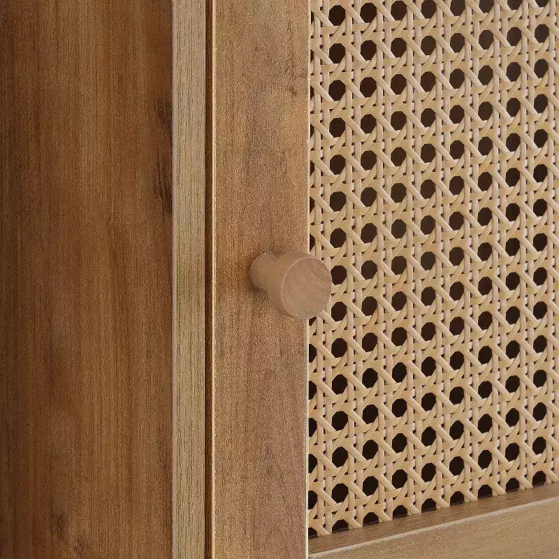 HomeStock 35.25 in H and 16.5 in.W Particle Board Utility Storage Cabinets with 2 -Doors and 2 Shelves