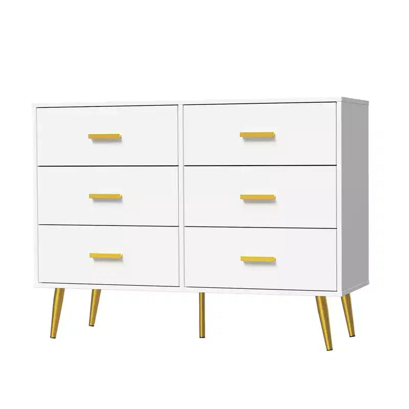 Console Table with 6-Drawer,Tall Dresser for Bedroom, Tall Chest of Drawers Tower, Storage Dresser Organizer Units