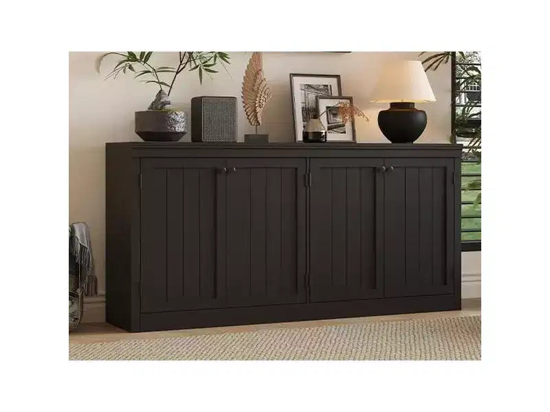 4-Door Sideboard Cabinet, Modern Storage Buffet for Dining Room, Living Room and Office Use, Ample Storage Space