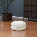 GDFStudio Rattler 18.5 Round Boucl Floor Cushion Ottoman