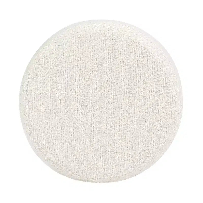 GDFStudio Rattler 18.5 Round Boucl Floor Cushion Ottoman