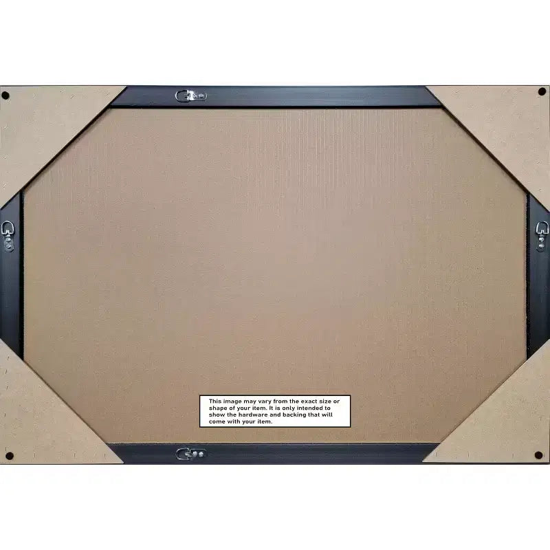 Amanti Art Oliver Half-Inch-Bevel Wood Framed Bathroom Vanity Wall Mirror