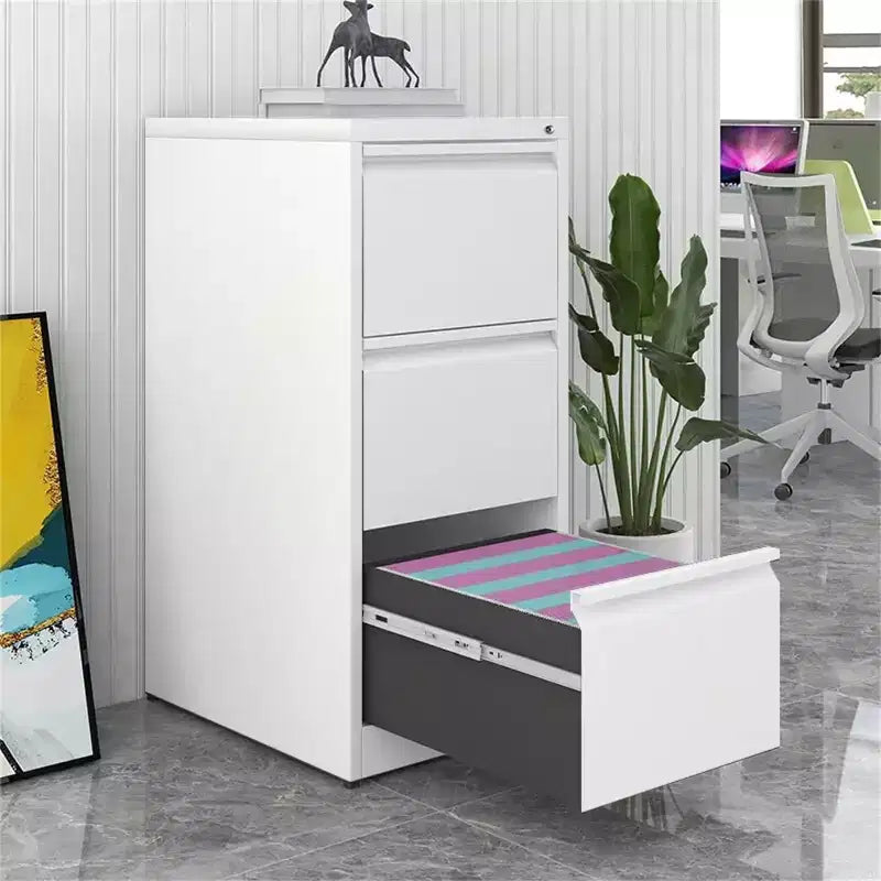 COZONY 3-Drawer File Cabinet with Lock, Vertical Metal Storage for Home Office Organization