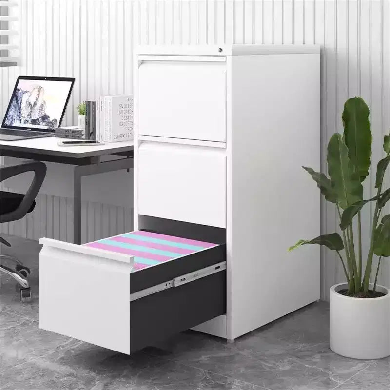 COZONY 3-Drawer File Cabinet with Lock, Vertical Metal Storage for Home Office Organization
