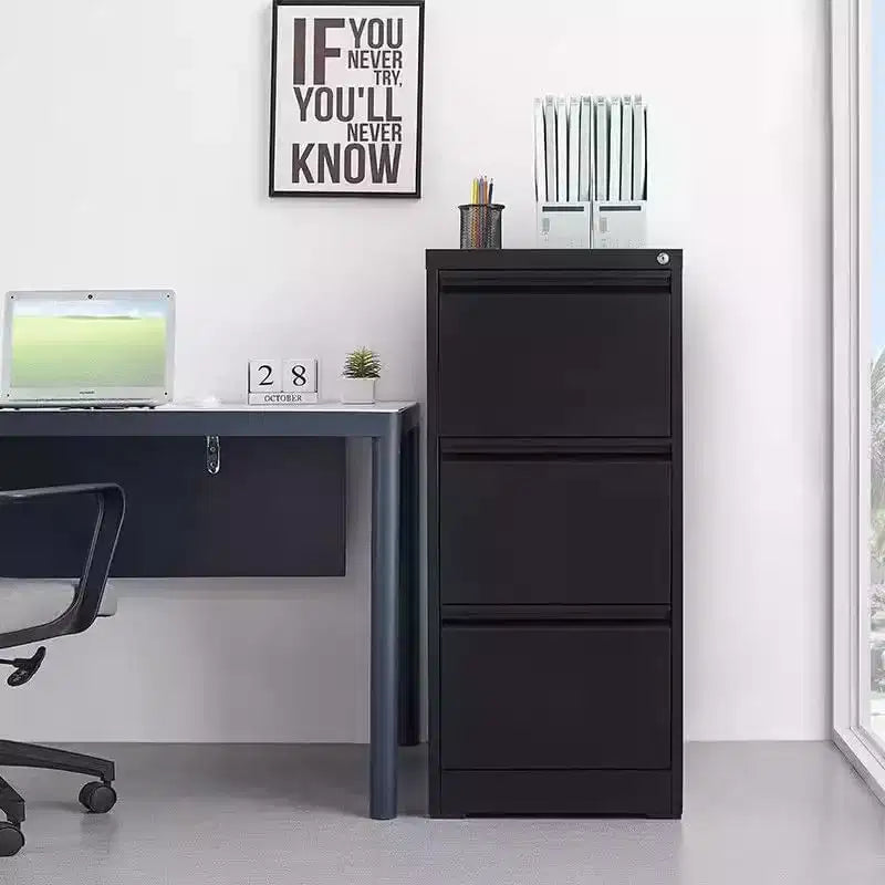 COZONY 3-Drawer File Cabinet with Lock, Vertical Metal Storage for Home Office Organization
