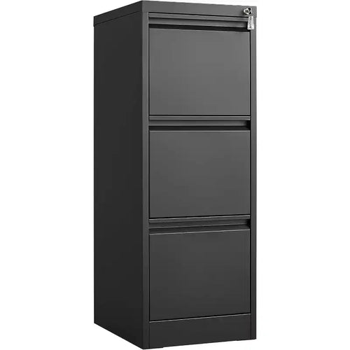 COZONY 3-Drawer File Cabinet with Lock, Vertical Metal Storage for Home Office Organization