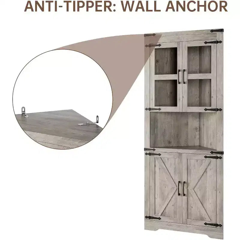Storage cabinets, floor-standing storage cabinets with doors and adjustable shelves, freestanding tall cabinet organizers