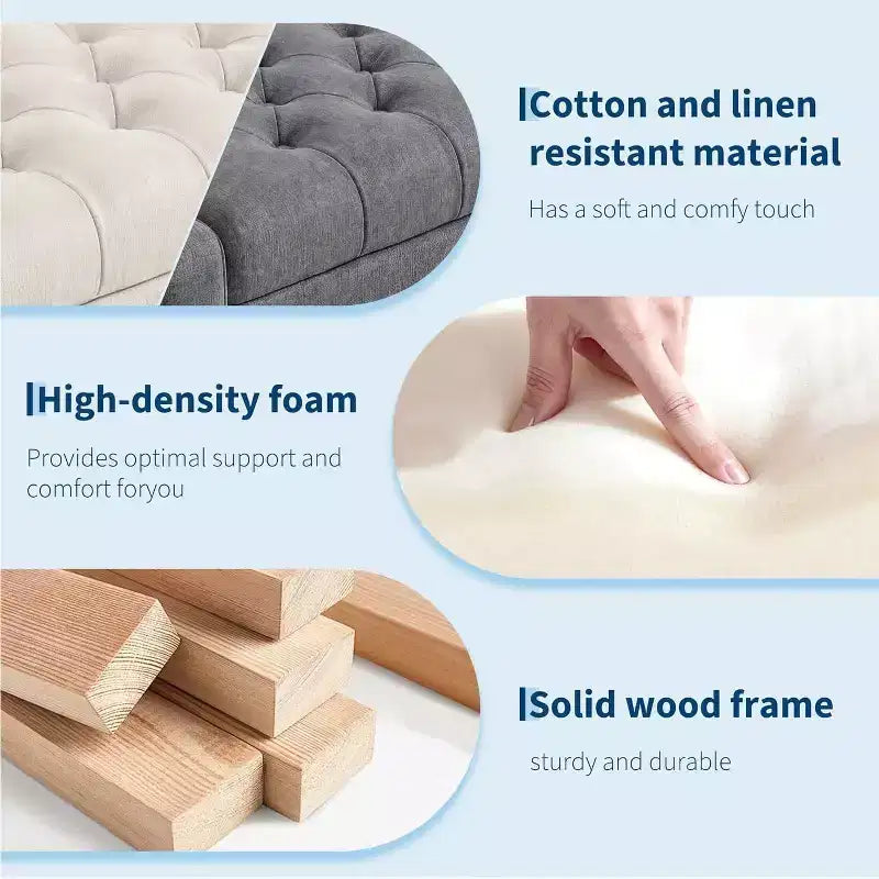 Storage Ottoman Bench 50.8 Inch with Safety Slow-Close Hinge, Tufted Upholstered Bench for Bedroom Entryway Living Room, 670 Lbs Weight Capacity