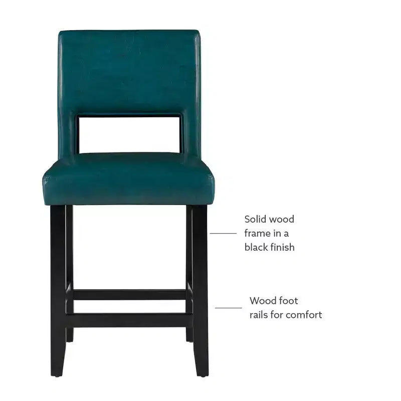 24 Vega Counter Height Barstool Hardwood - Linon