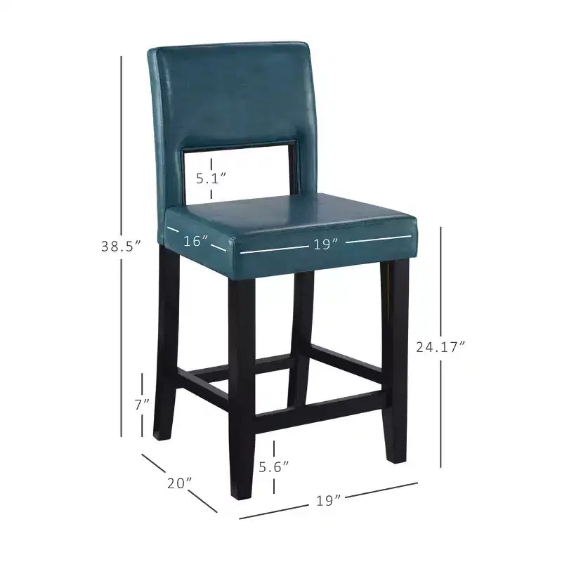 24 Vega Counter Height Barstool Hardwood - Linon