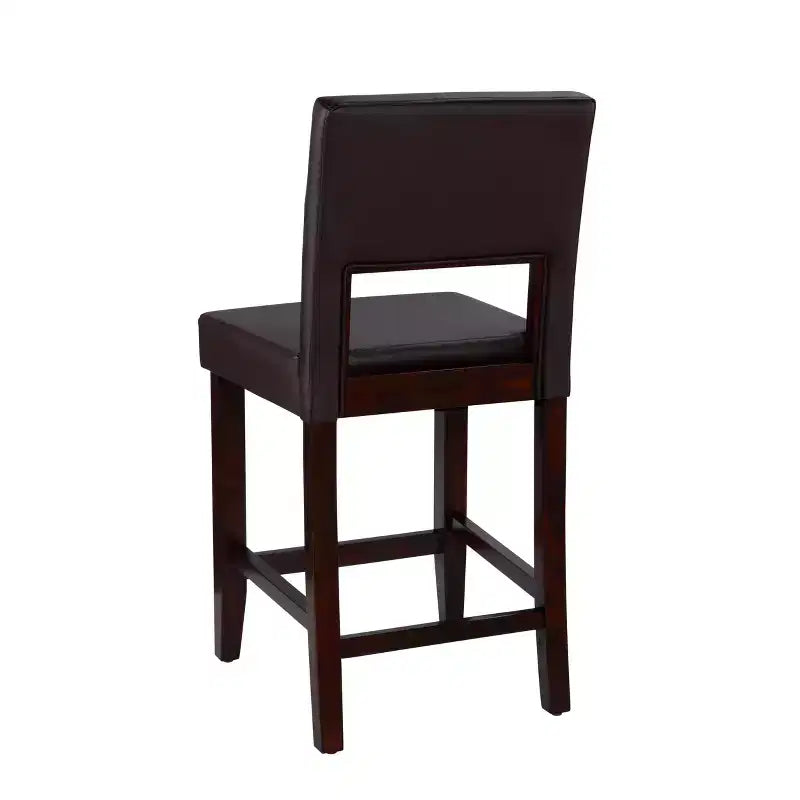 24 Vega Counter Height Barstool Hardwood - Linon