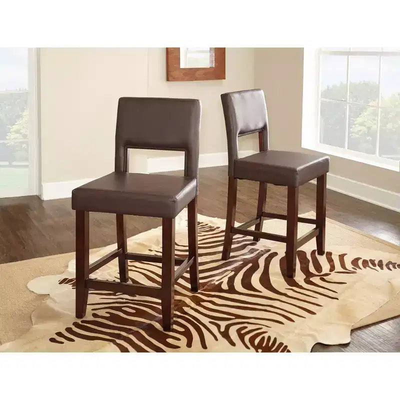 24 Vega Counter Height Barstool Hardwood - Linon