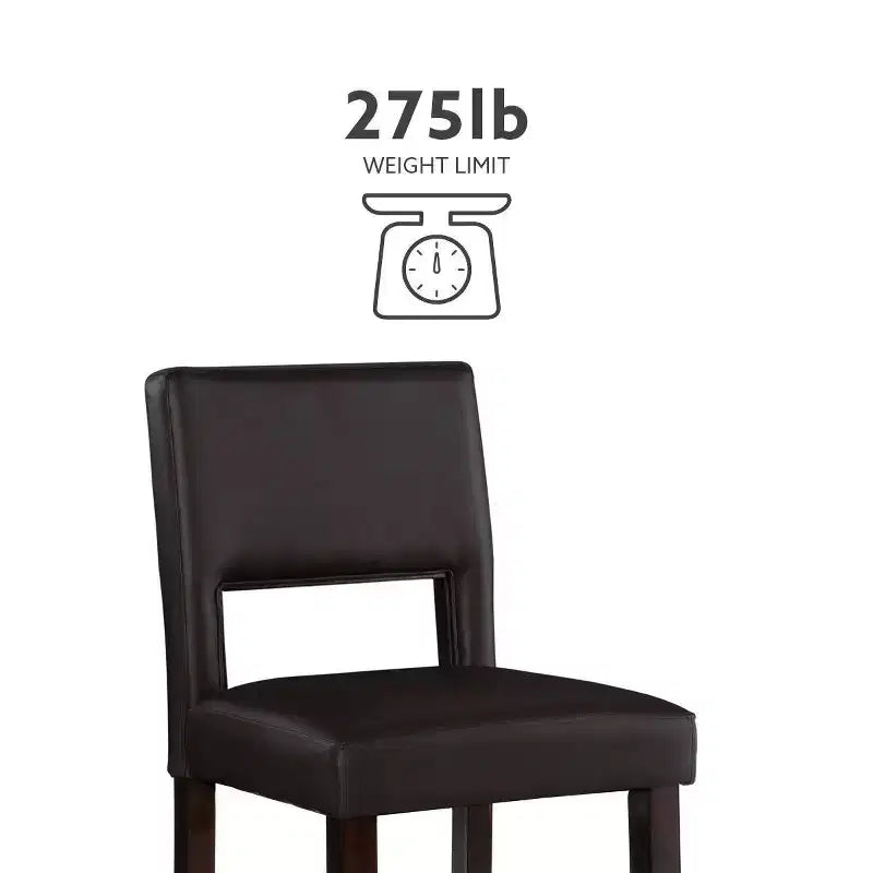 24 Vega Counter Height Barstool Hardwood - Linon