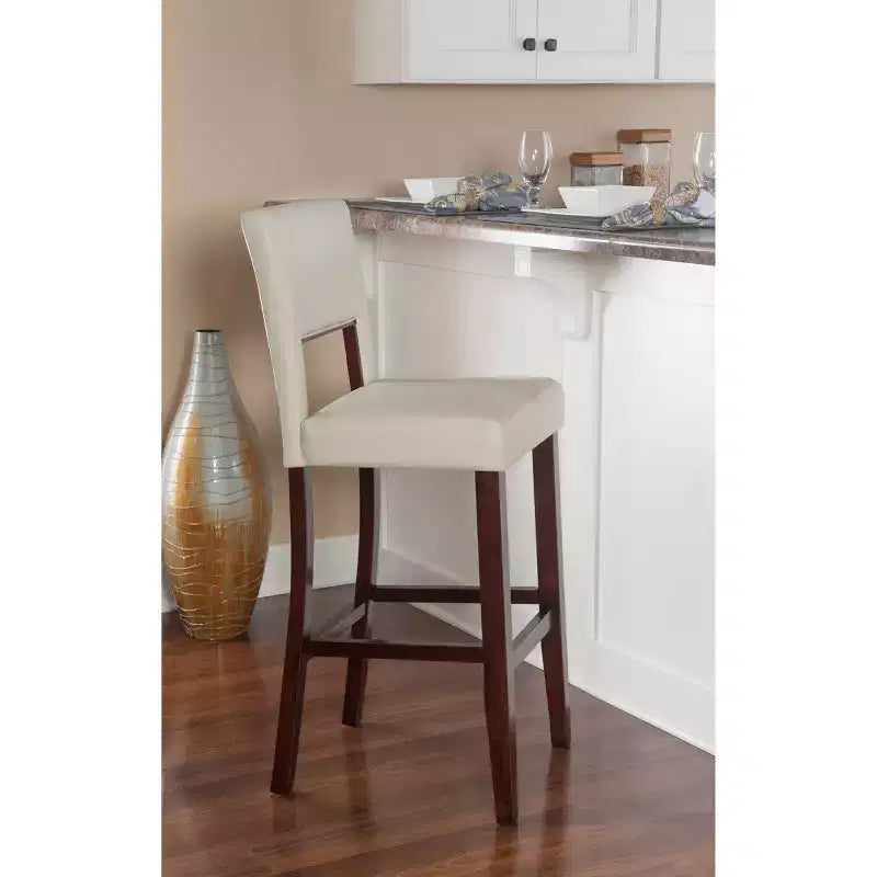 24 Vega Counter Height Barstool Hardwood - Linon