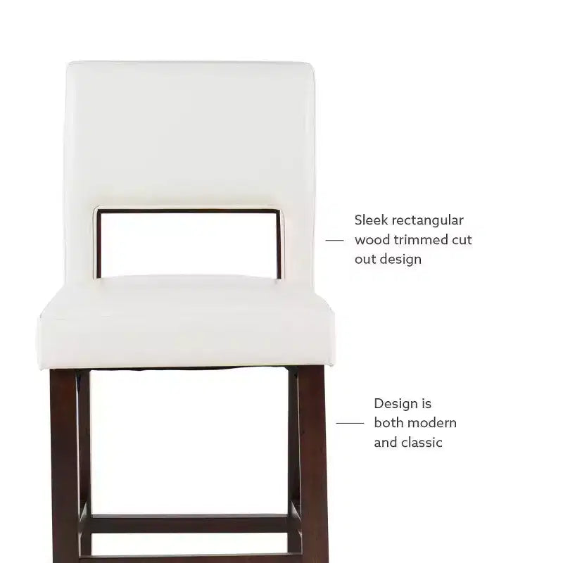 24 Vega Counter Height Barstool Hardwood - Linon