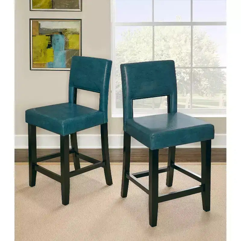 24 Vega Counter Height Barstool Hardwood - Linon