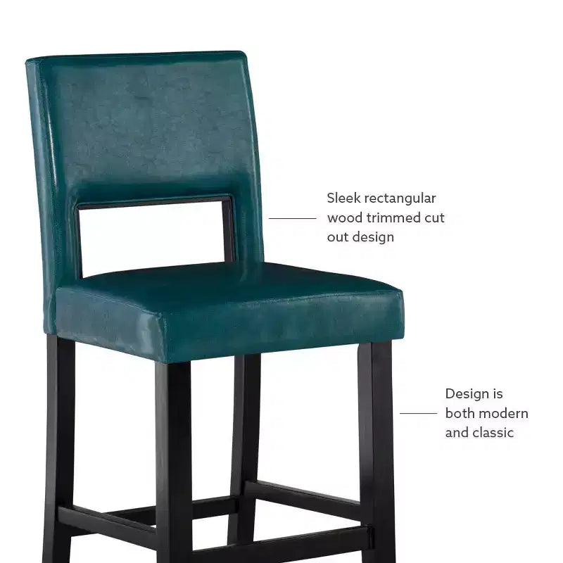 24 Vega Counter Height Barstool Hardwood - Linon