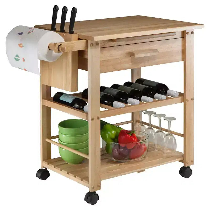 Finland Kitchen Cart Wood/Natural - Winsome
