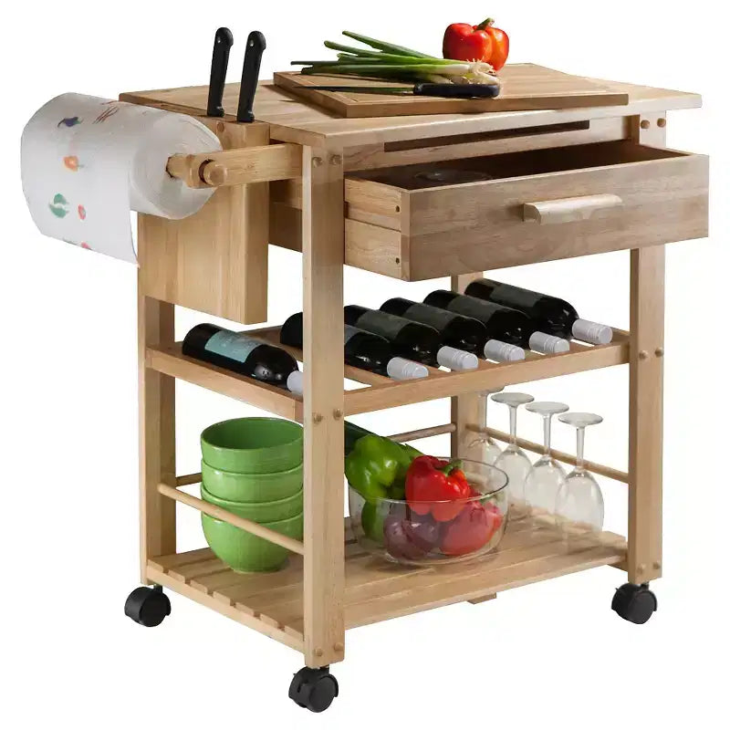 Finland Kitchen Cart Wood/Natural - Winsome