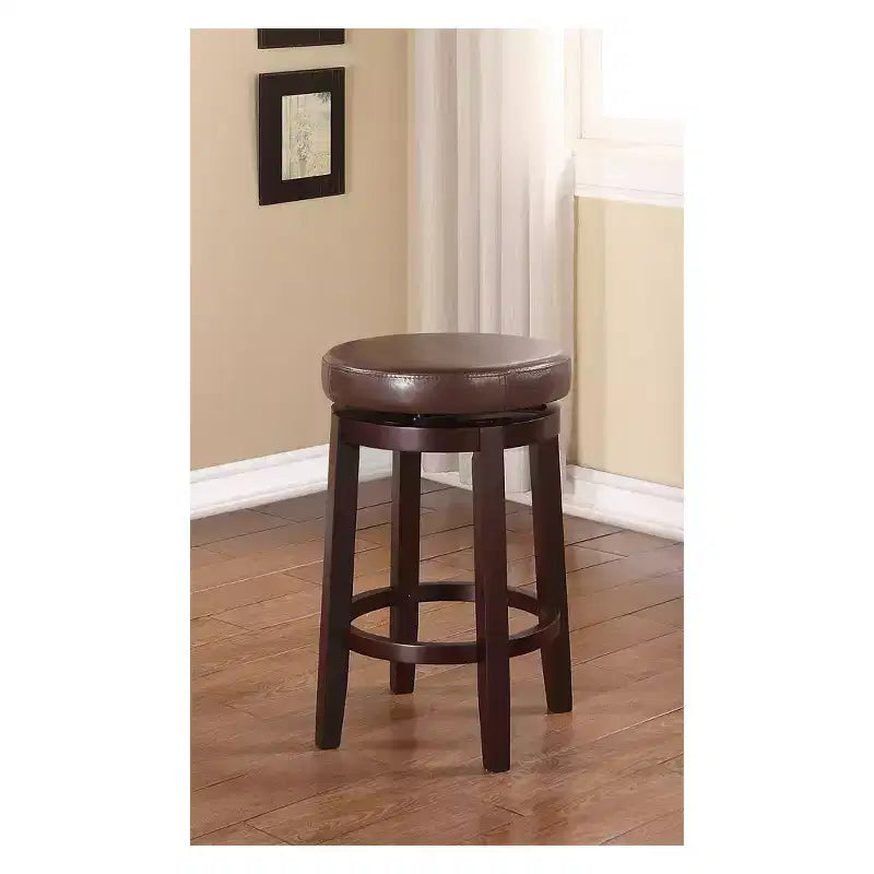 Maya Swivel Backless Counter Height Barstool - Linon