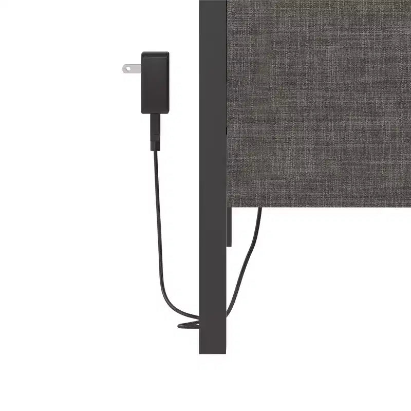 RealRooms Paloma Upholstered Bed with Dual USB Port